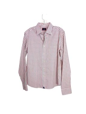 UNTUCKit- Red, White, Blue Plaid Men's Button-Down Shirt Medium